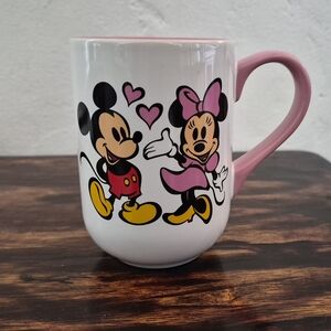 Disney Parks Mickey and Minnie Mouse Pink Mug